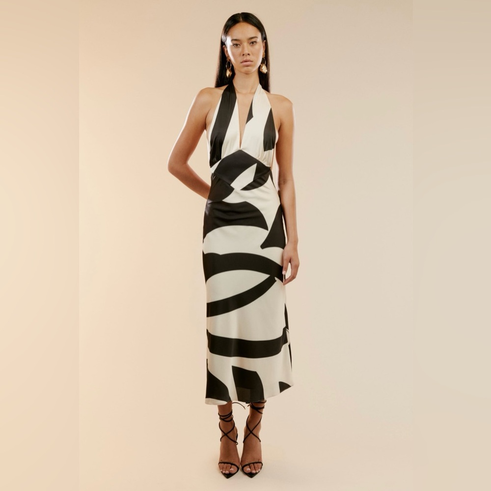 Bardot Citron Midi Dress